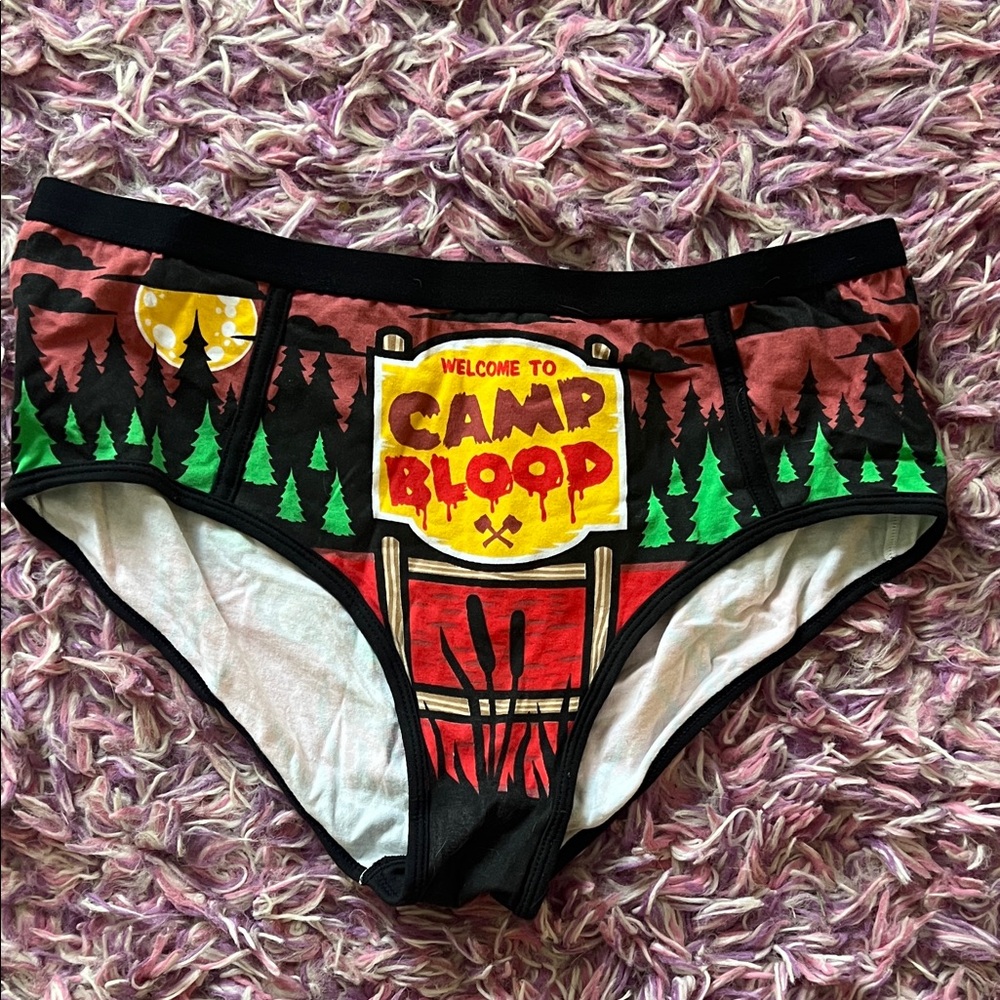 Camp Bloop Themed Underwear novelty period panties NEVER WORN